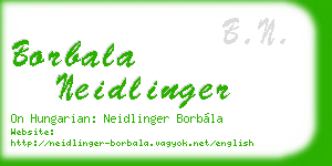 borbala neidlinger business card